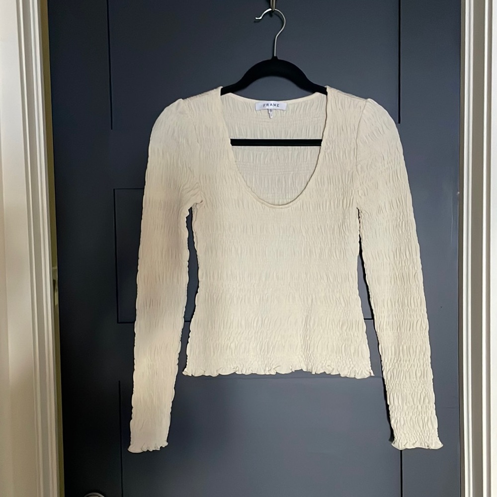 FRAME cream sweater size XS